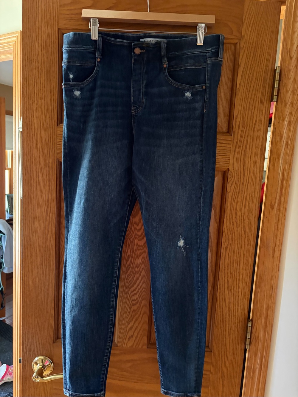 Liverpool Women's Dark Indigo Stretch Skinny Jeans Leggings Style